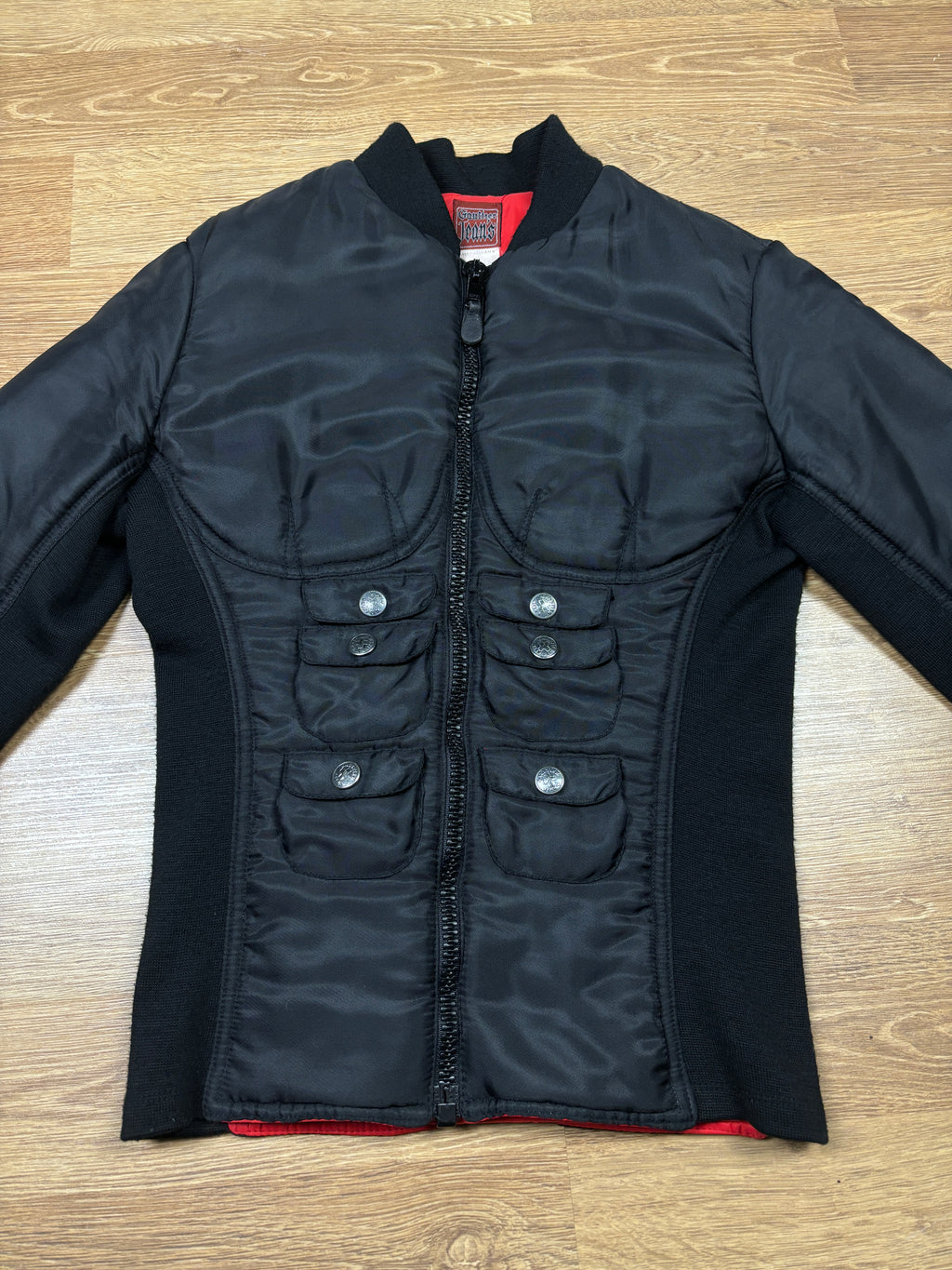 2000s Jean Paul Gaultier 6-pack Muscle Bomber Jacket