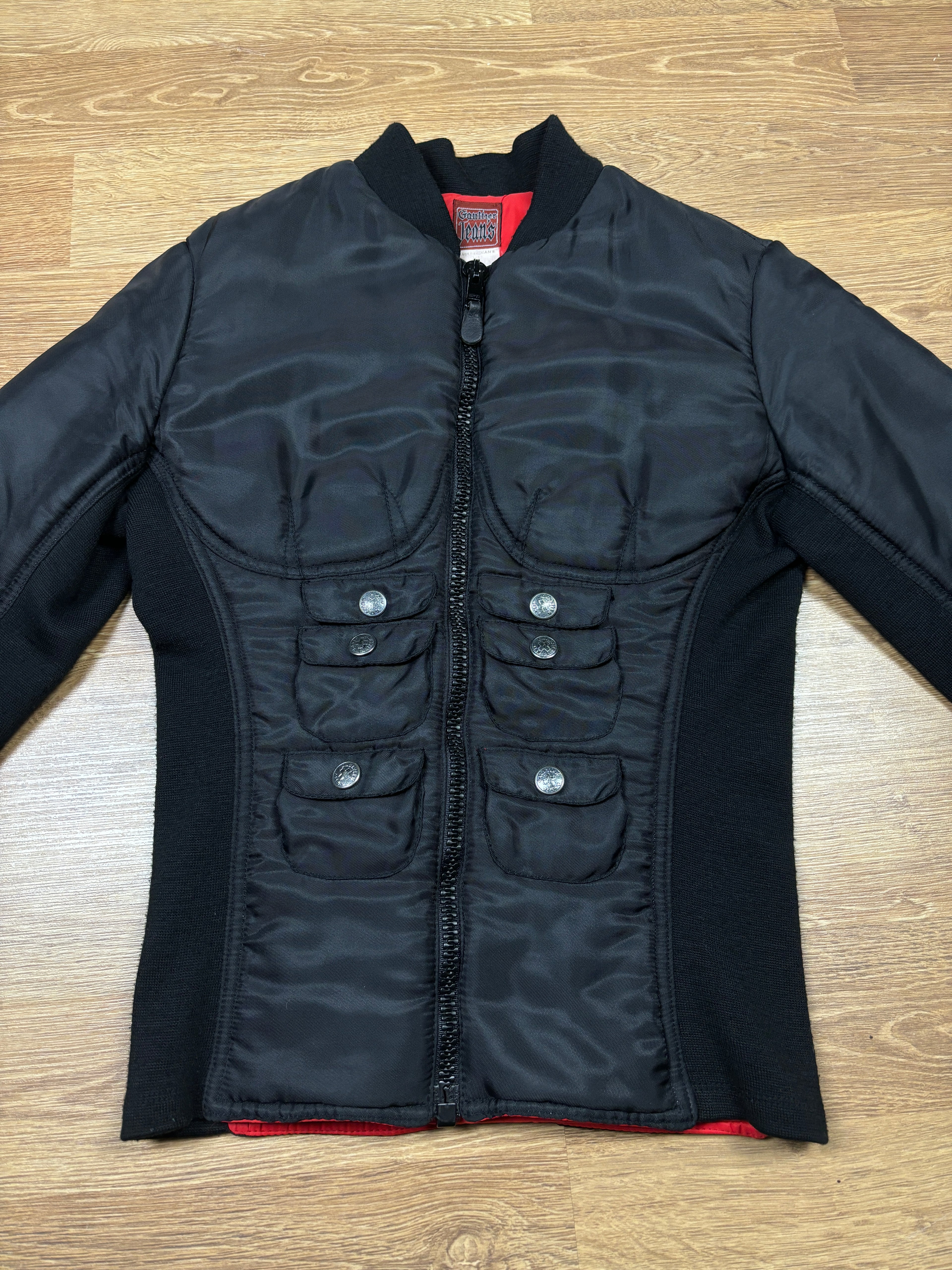 2000s Jean Paul Gaultier 6-pack Muscle Bomber Jacket