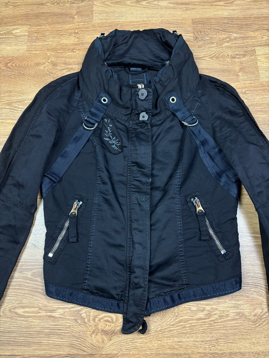 Marithé François Girbaud SS2007 Bondage Cropped Hooded Jacket