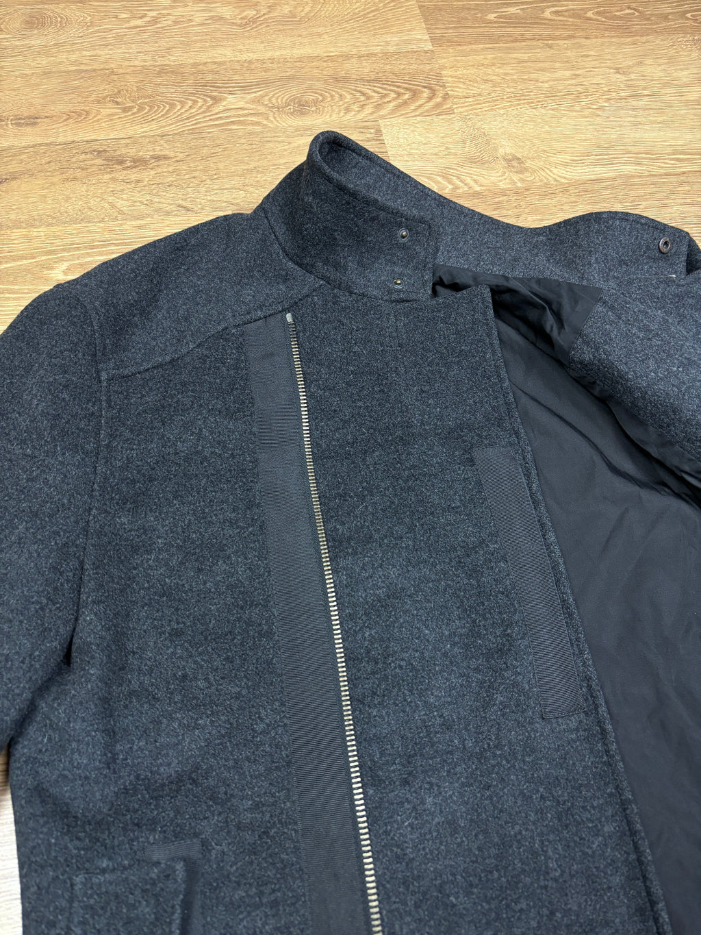 Abrigo asimétrico de lana vintage Kenzo Homme
