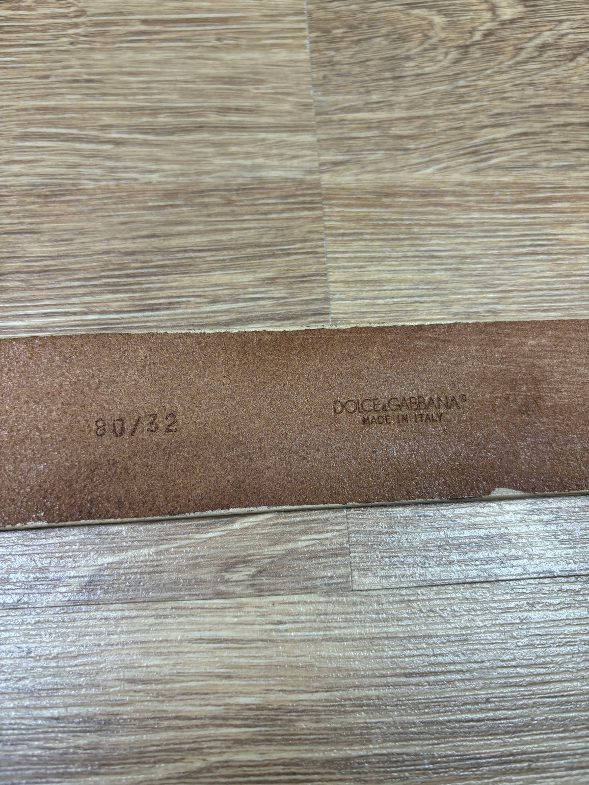 Dolce & Gabbana Lion Buckle Leather Belt