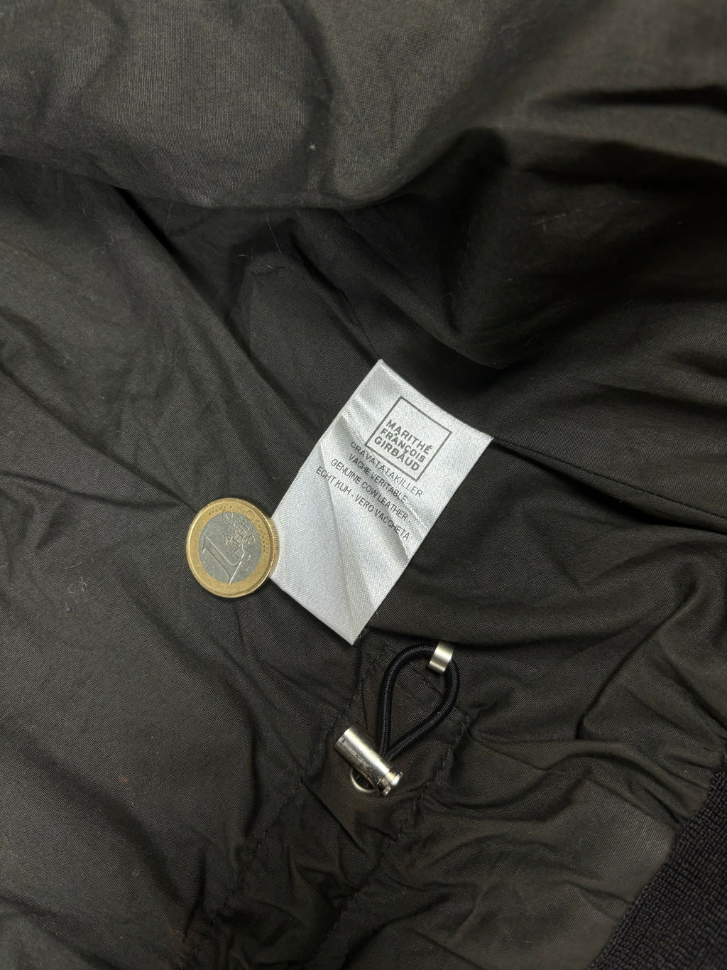 Marithé François Girbaud FW2002 Runway Crinkled Leather Jacket