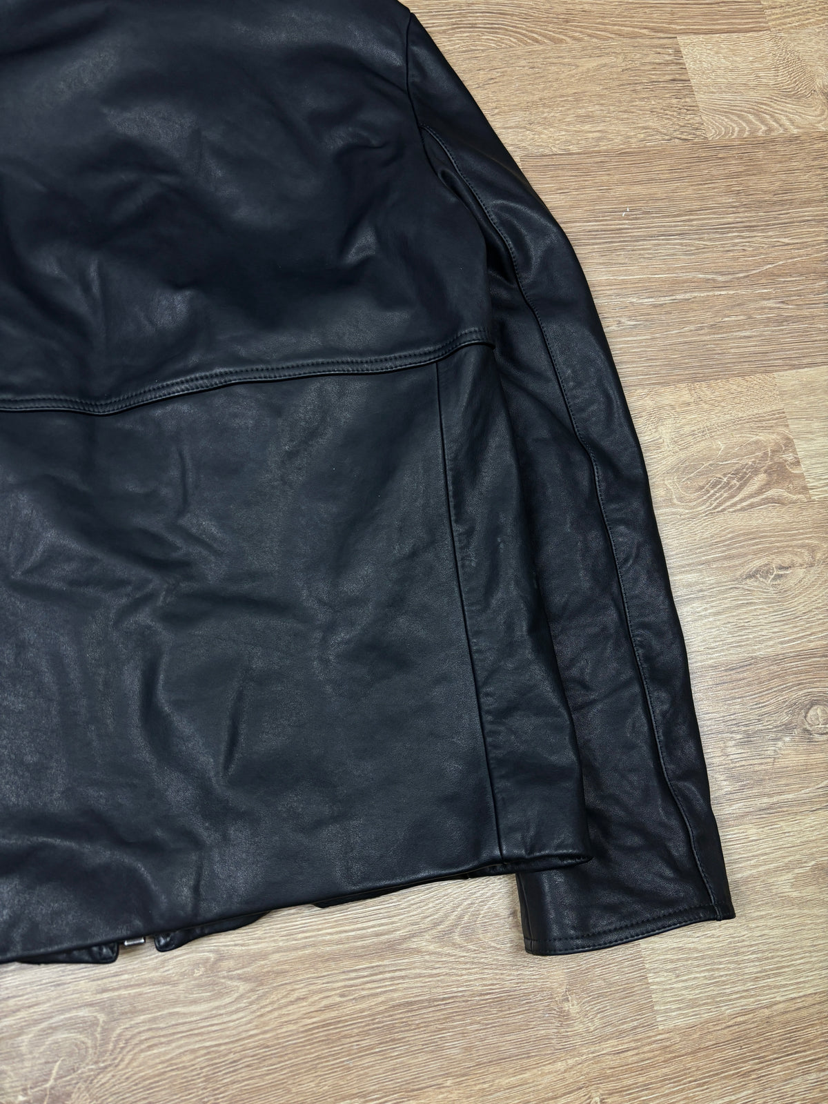 Balenciaga AW2010 Black Leather Double Zip Jacket