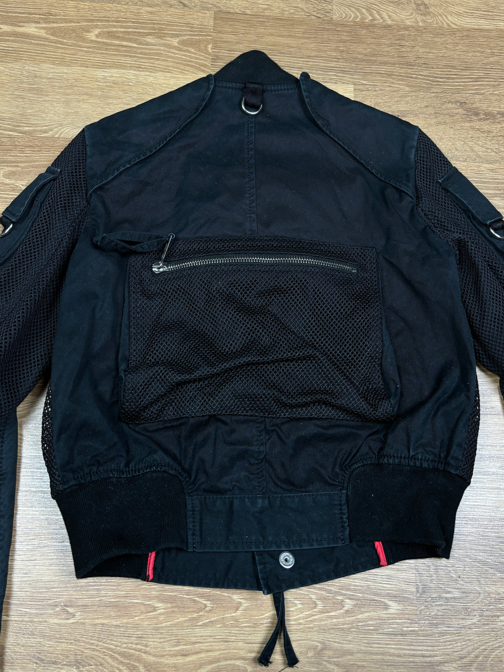 Chaqueta bomber utilitaria de malla táctica Dsquared2 de los 2000