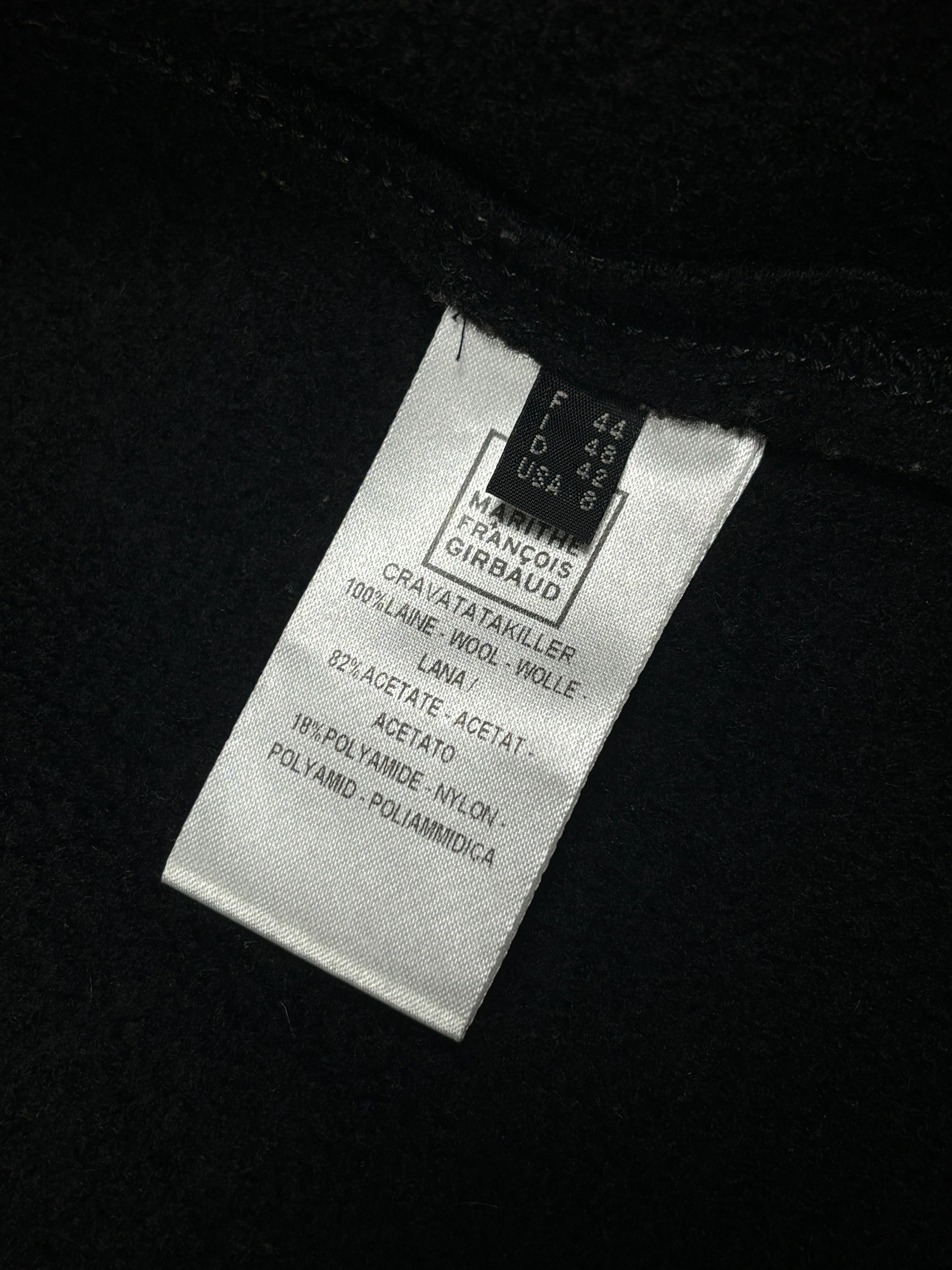 2000s Marithé François Girbaud High Neck Wool Jacket