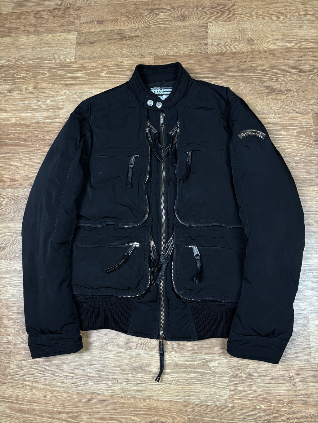 Chaqueta bomber Dsquared2 de plumón utilitaria multirremallera
