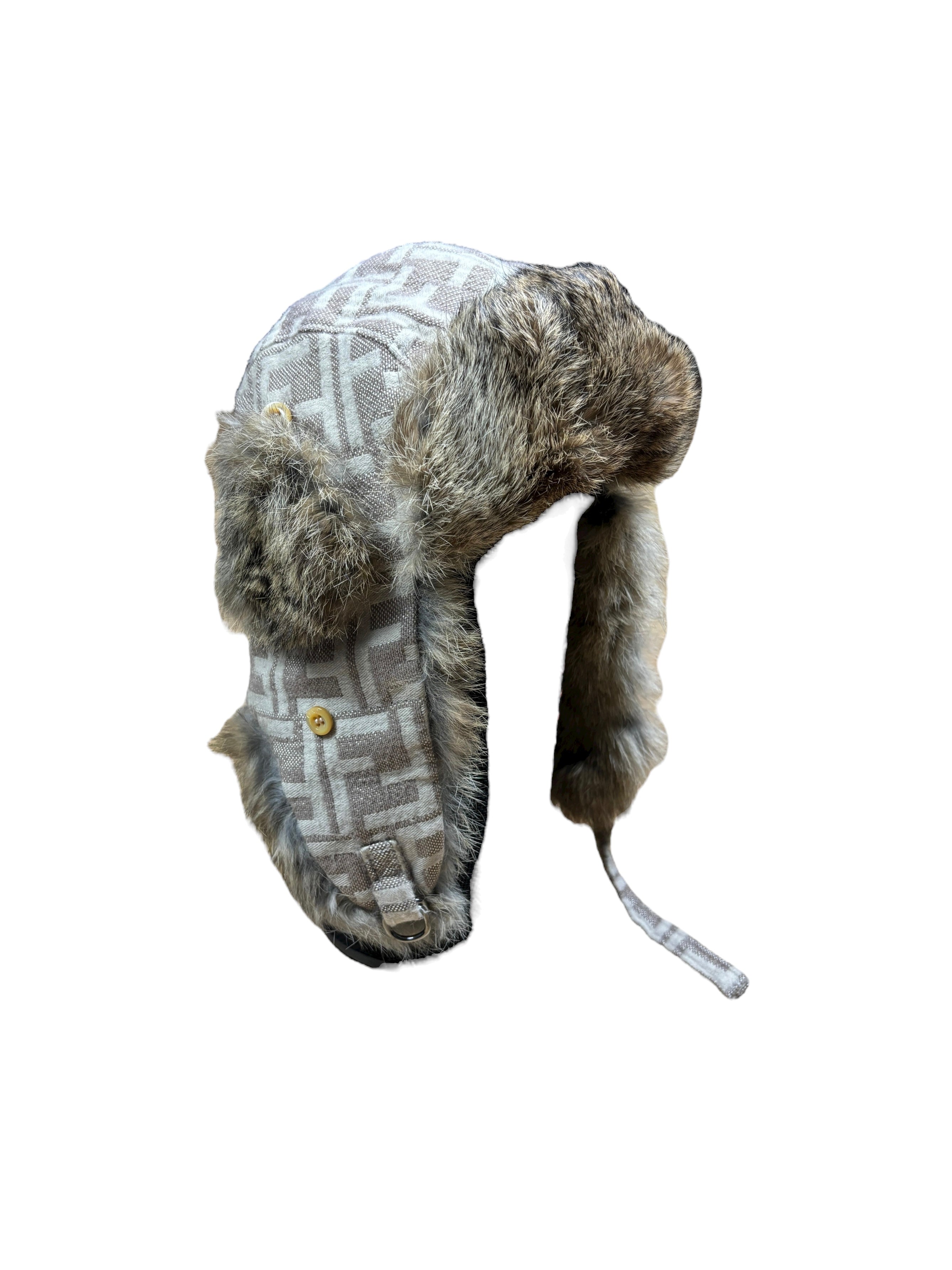 Fendi Zucca Fur Trapper Hat