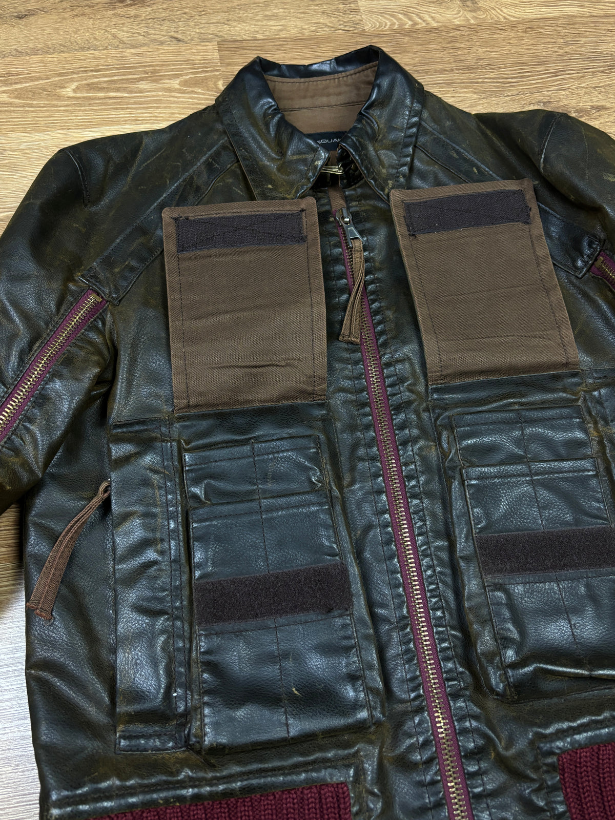 Dsquared2 AW2003 Runway Multi-Zip Bomber Jacket