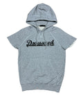 2000s Dsquared2 Grey Logo Sleeveless Hoodie