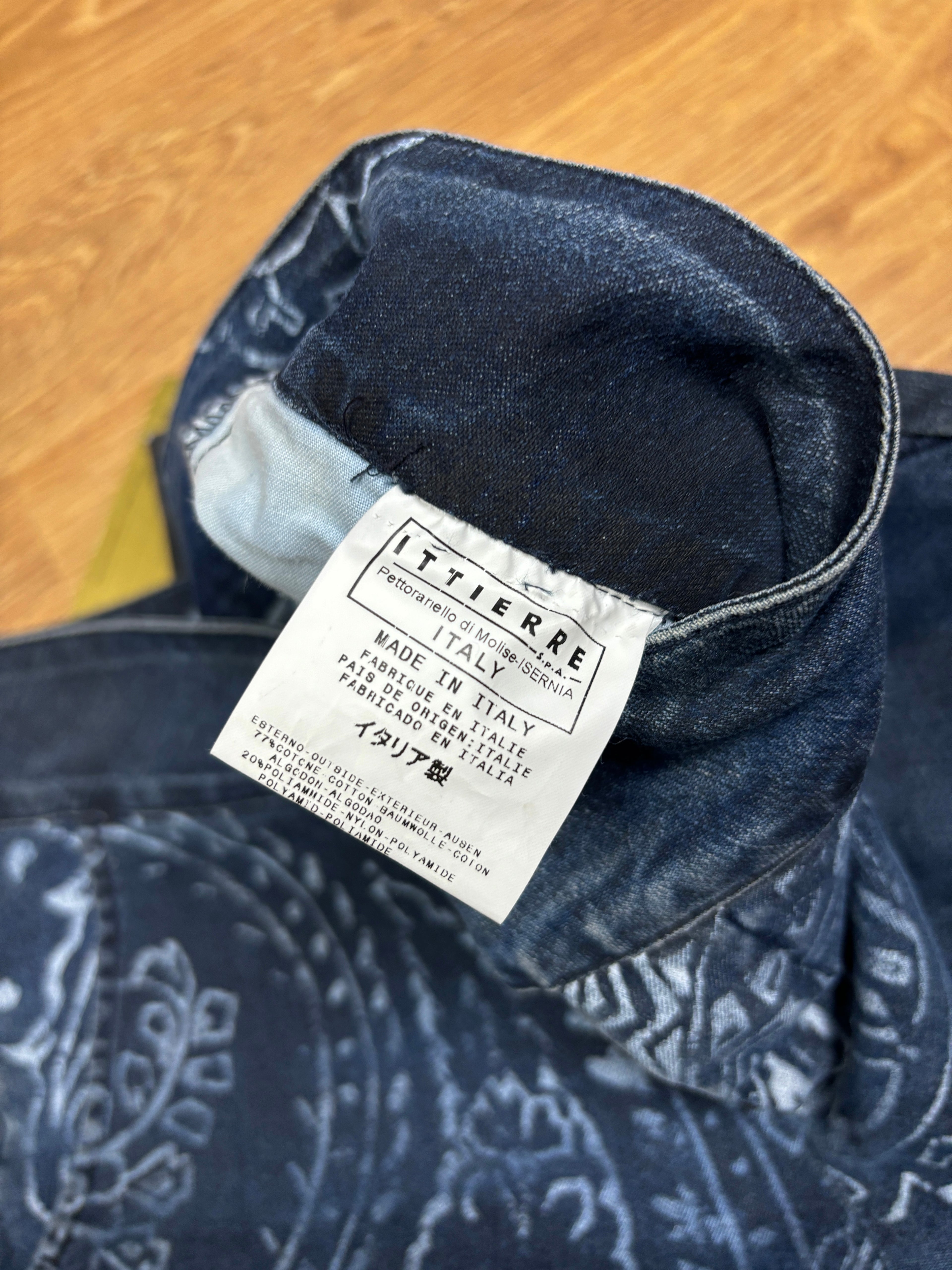 Just Cavalli 2000s Paisley Print Flared Denim Jeans