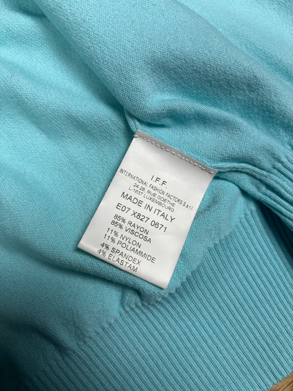 Dirk Bikkembergs Turquoise Logo Zip Knit
