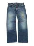 2000s Dsquared2 Embroidered Straight Leg Jeans