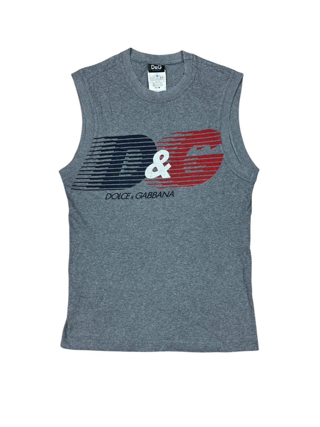 2000s Dolce & Gabbana Grey Sleeveless Top