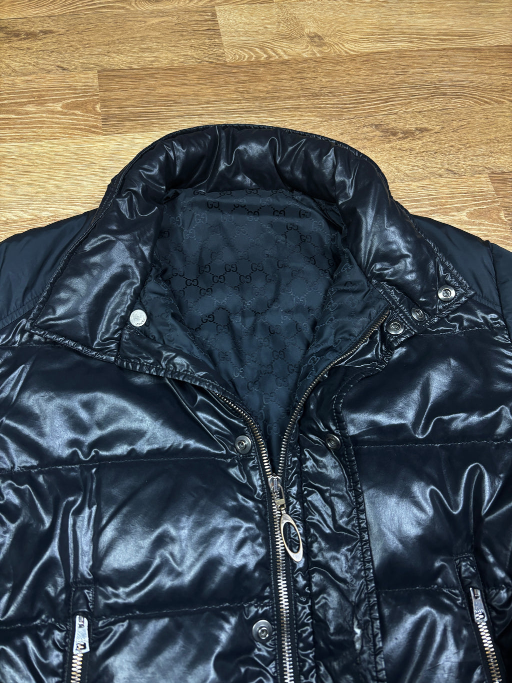 Gucci GG Monogram Lined Puffer Jacket