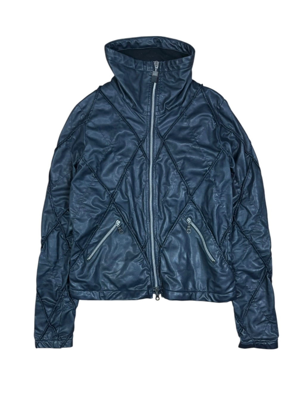 Marithé François Girbaud FW2000 Structured Navy Jacket