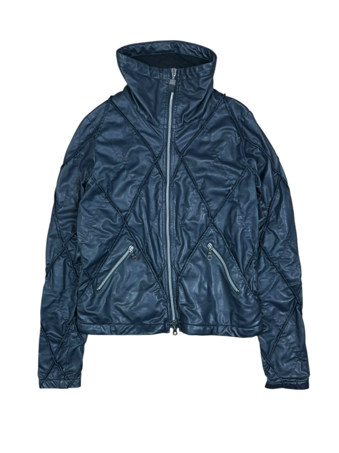 Marithé François Girbaud FW2000 Structured Navy Jacket