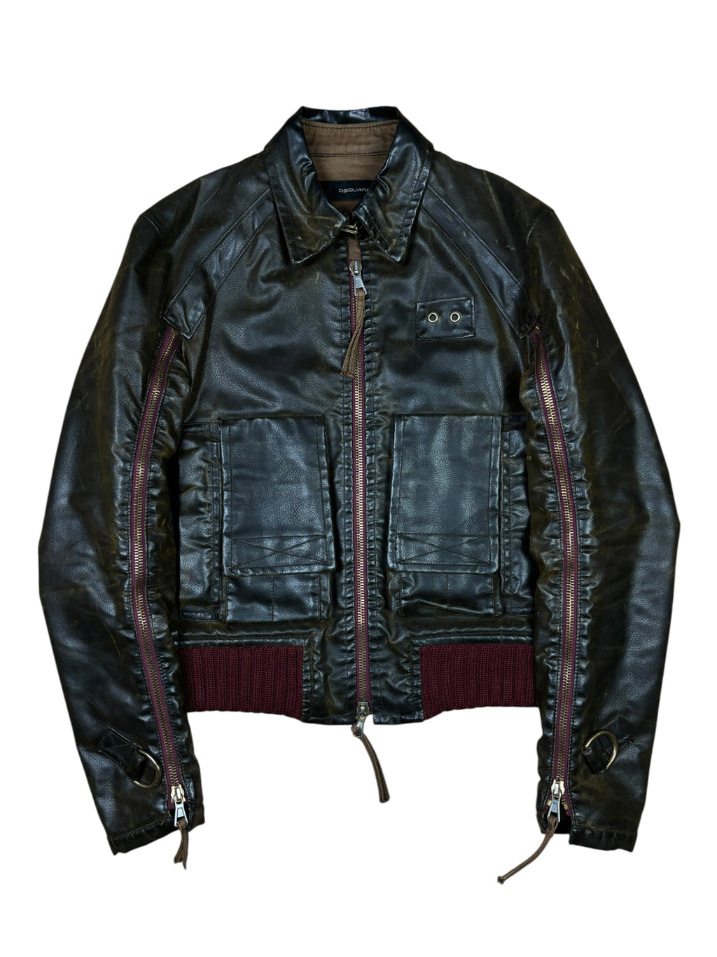 Dsquared2 AW2003 Runway Multi-Zip Bomber Jacket