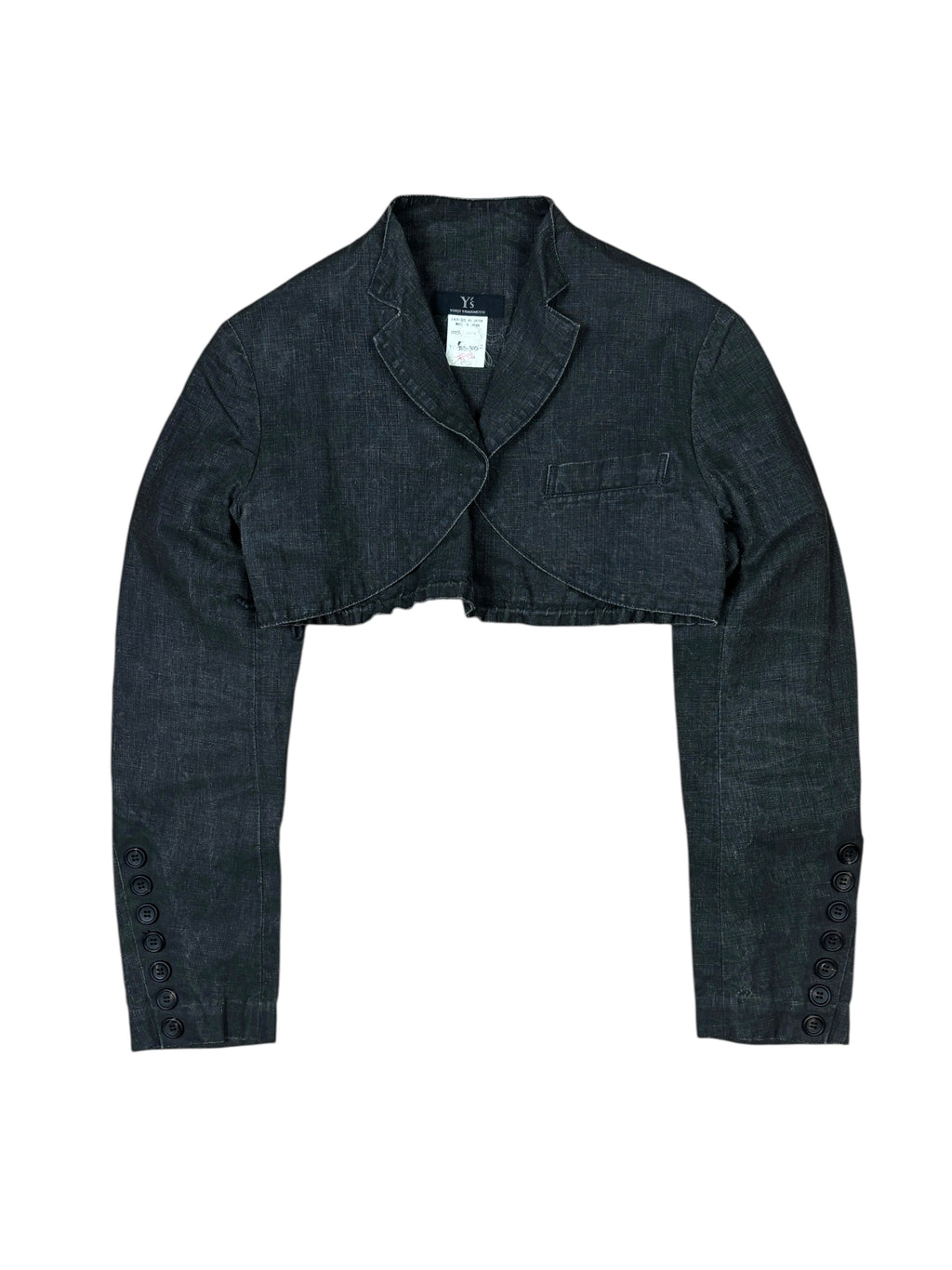 Y’s by Yohji Yamamoto Cropped Linen Jacket