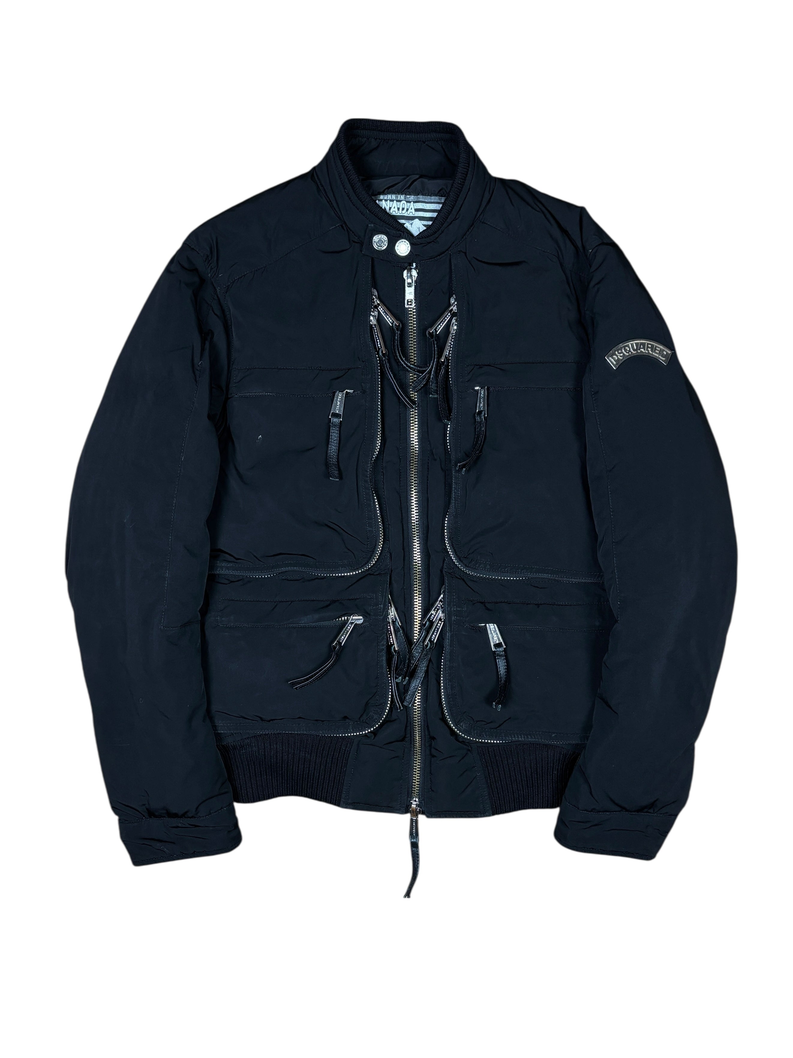 Dsquared2 Multi-Zip Utility Down Bomber Jacket