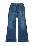 2000s Just Cavalli Embroidered Flared Denim Pants