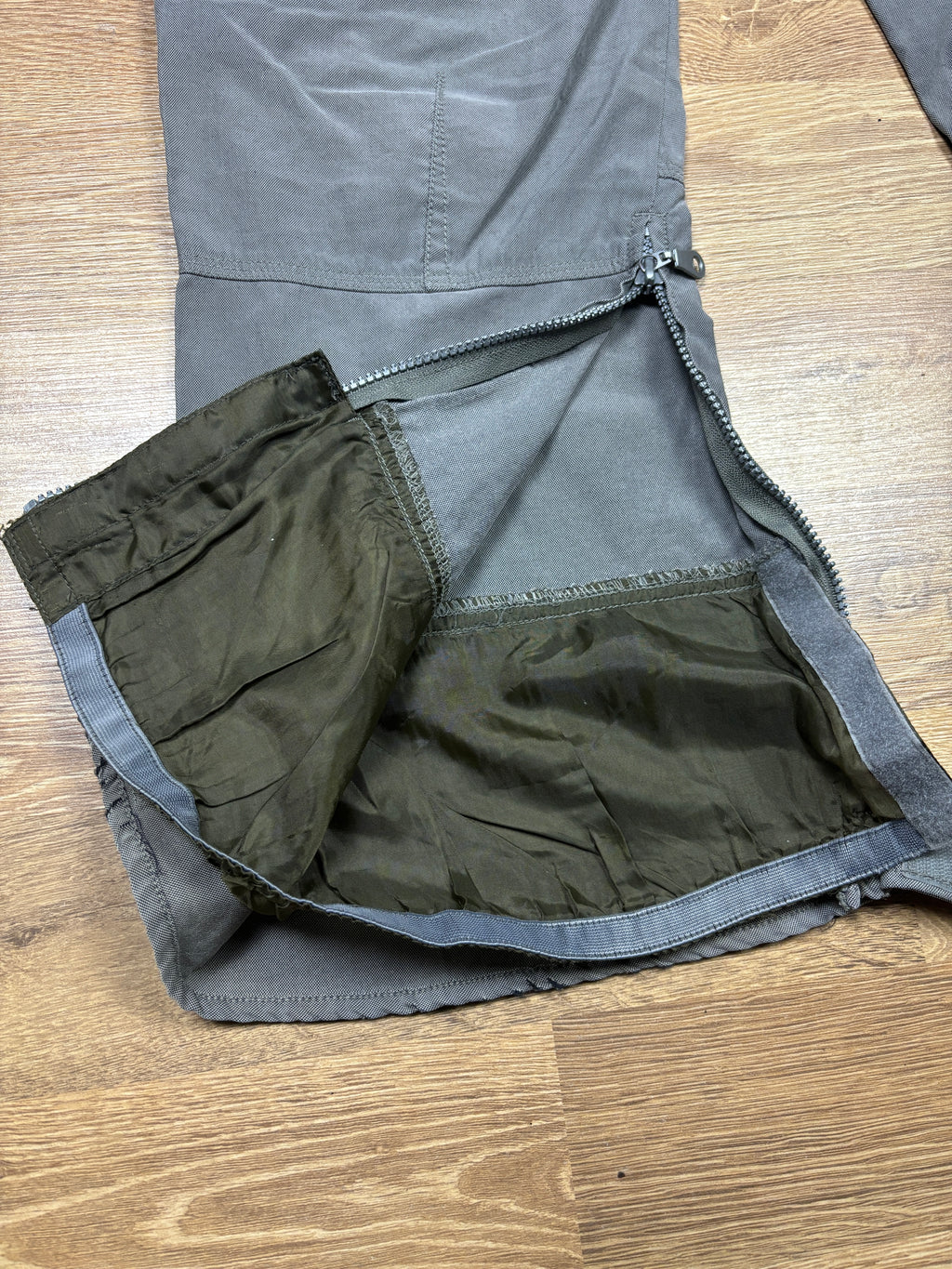2000s Marithé François Girbaud Grey Bondage Cargo Pants