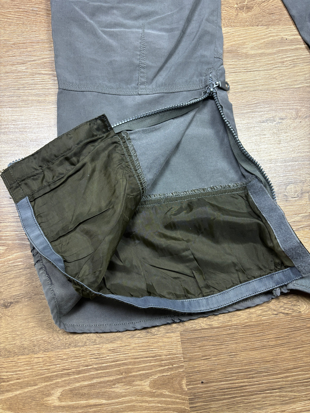 2000s Marithé François Girbaud Grey Bondage Cargo Pants