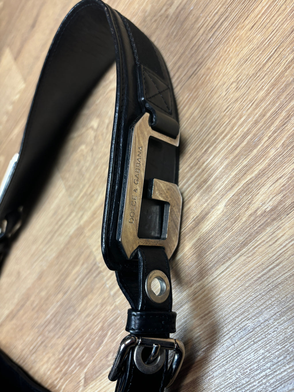 SS2003 Dolce & Gabbana Leather Bondage Shoulder Bag