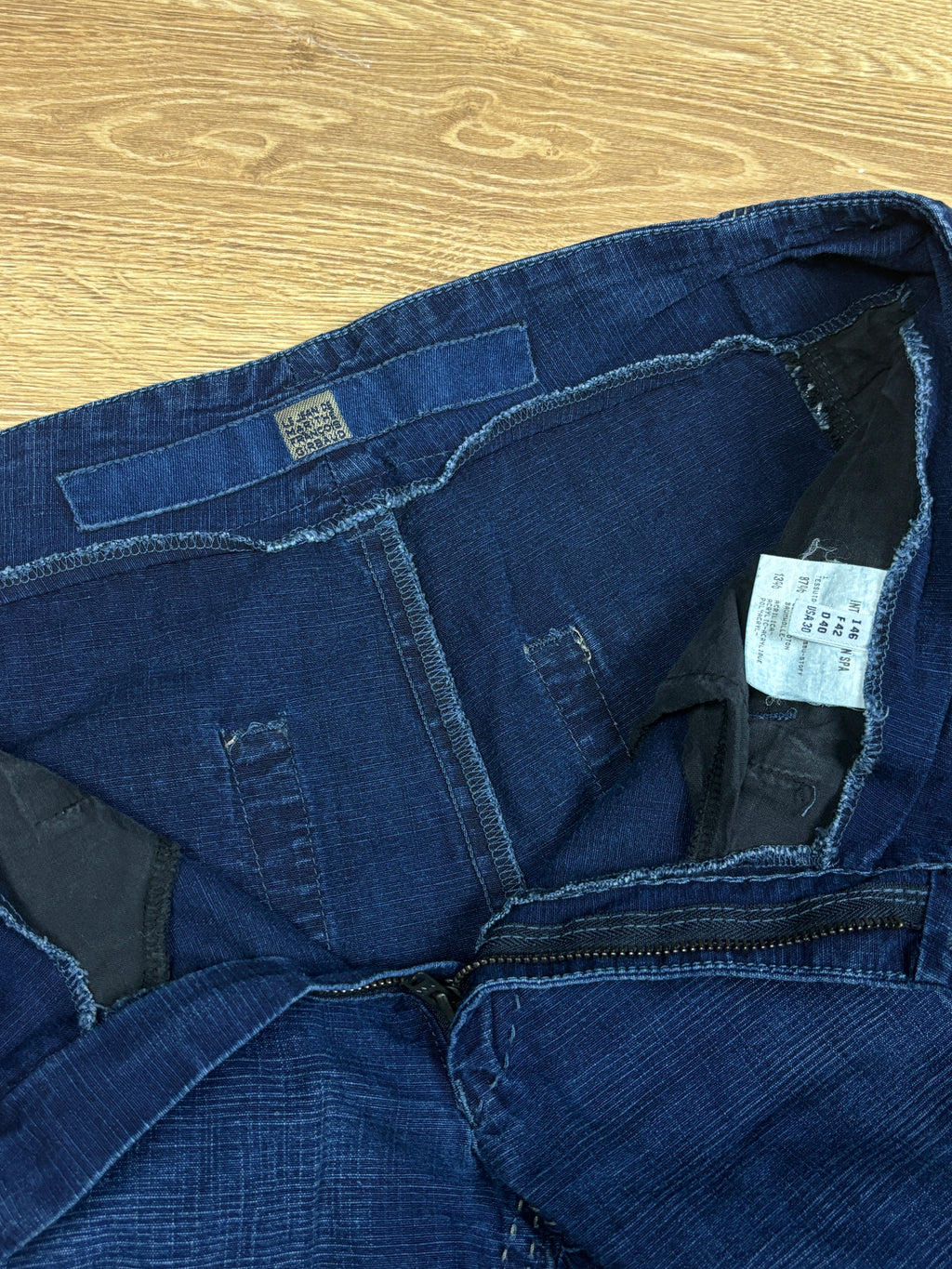 2000s Marithé François Girbaud Panelled Flared Denim Pants