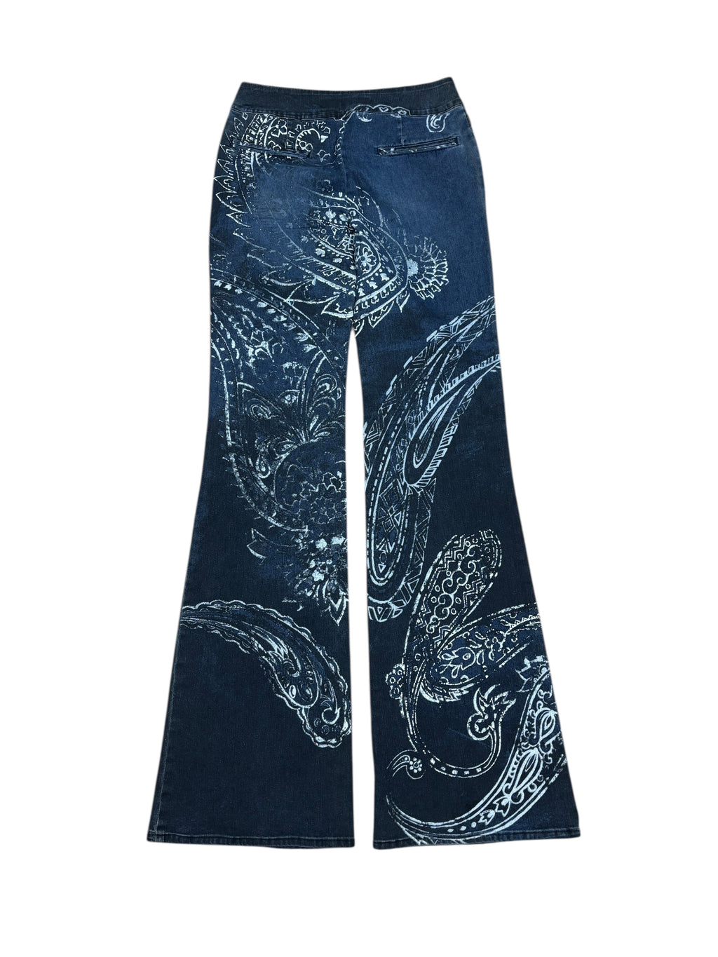 Just Cavalli 2000s Paisley Print Flared Denim Jeans