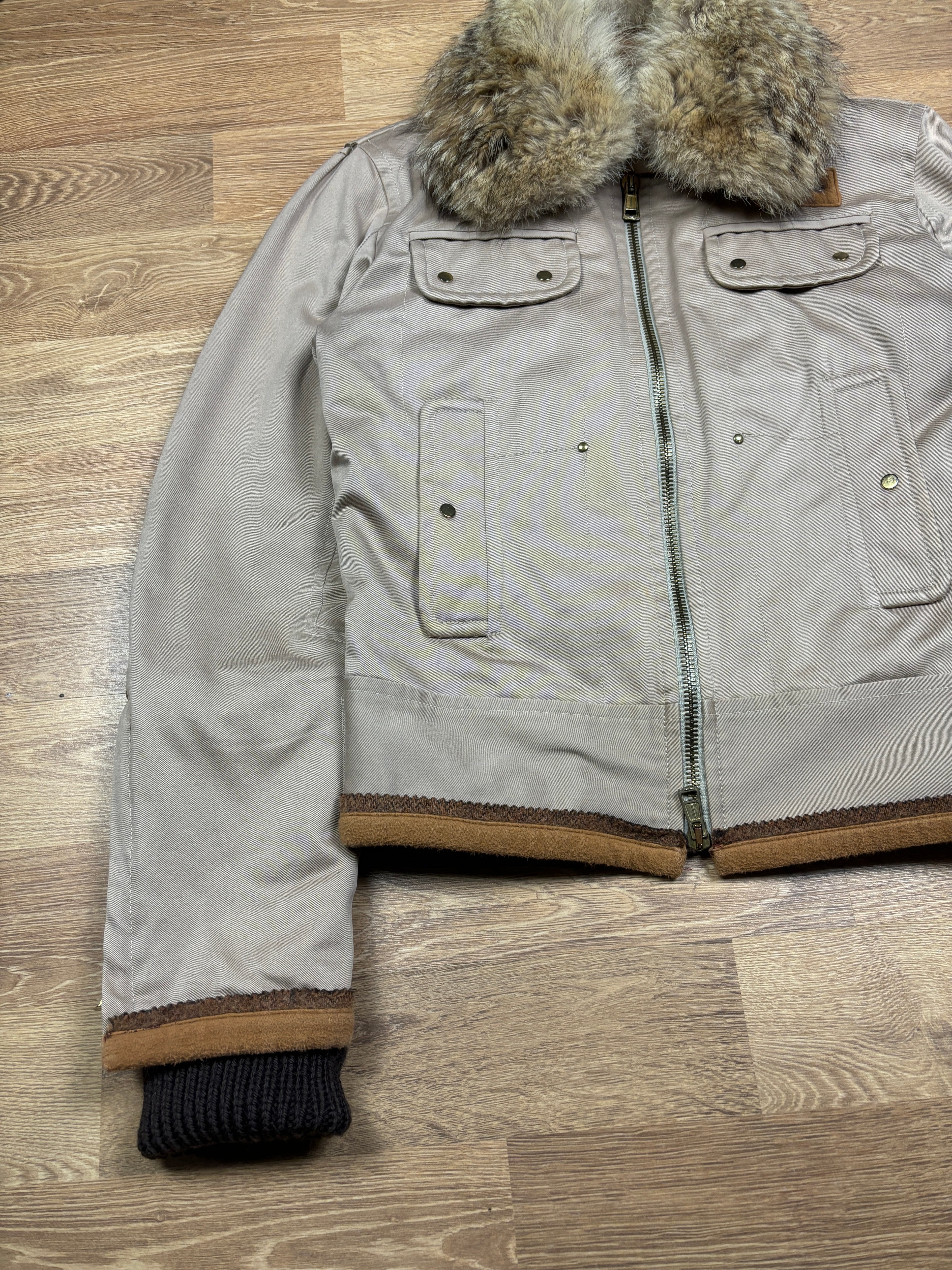 Dsquared2 AW2002 Runway Fur Collar Bomber Jacket