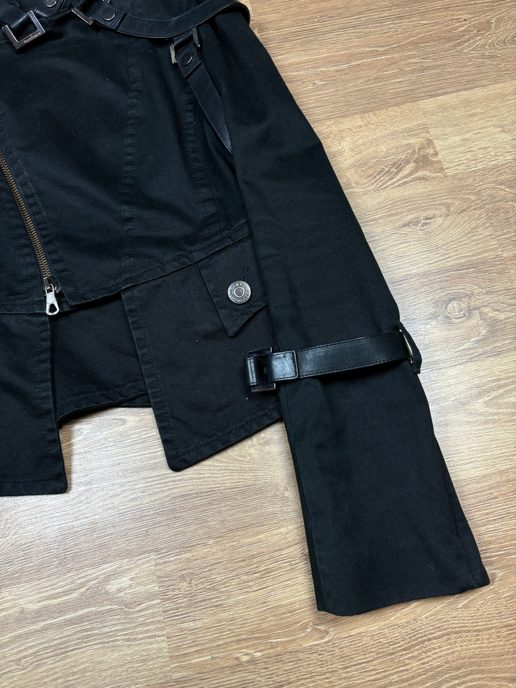 AW2003 Dsquared Runway Leather Harness Bondage Jacket