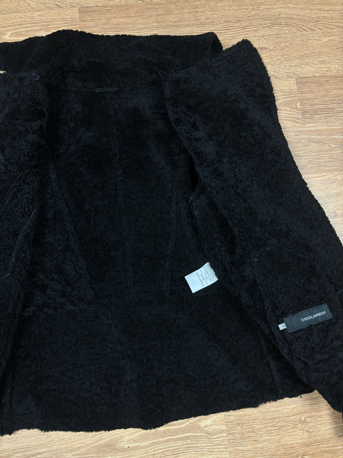 Dsquared2 AW2011 Asymmetrical Shearling Biker Jacket