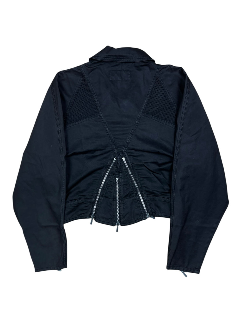Chaqueta corta con múltiples cremalleras Armani Jeans de los 2000