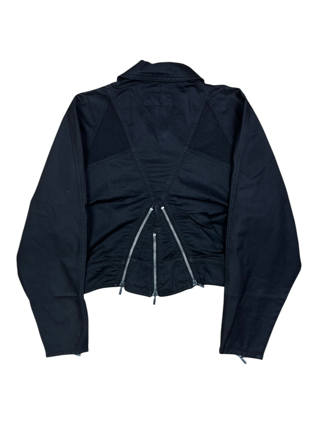 Chaqueta corta con múltiples cremalleras Armani Jeans de los 2000