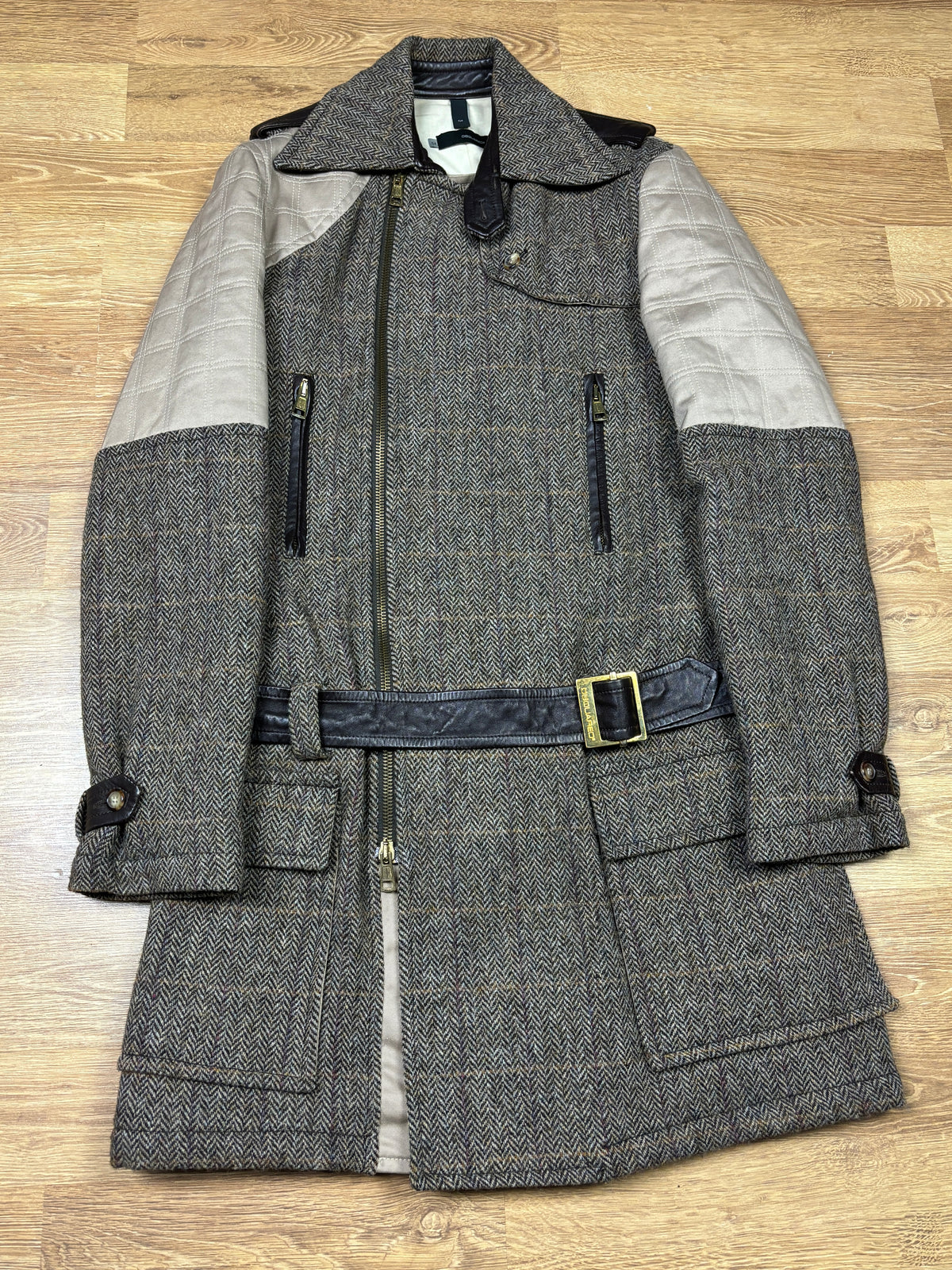 Dsquared2 AW2002 Runway Harris Tweed Wool Coat