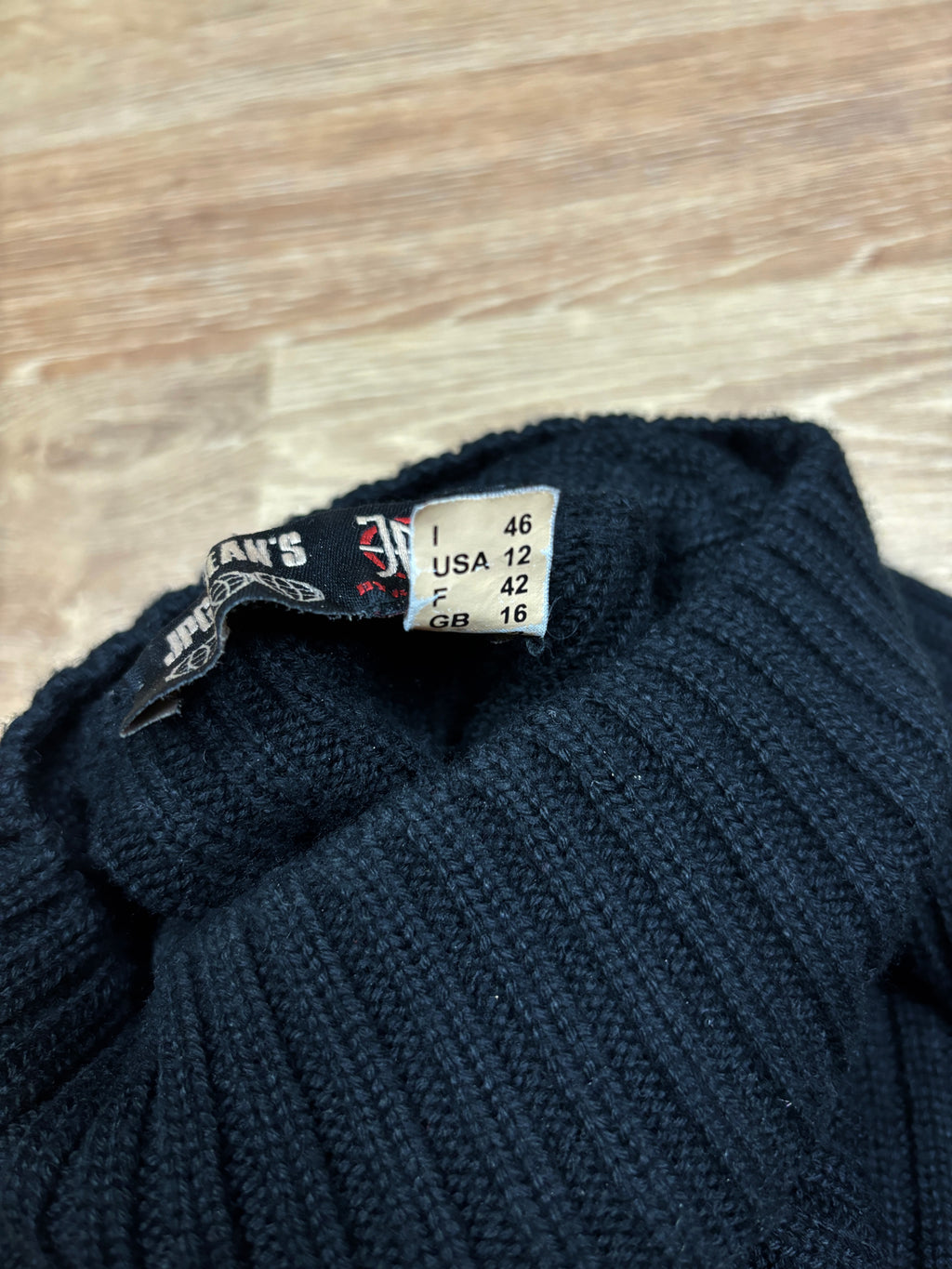 2000s Jean Paul Gaultier Cropped Ribbed Turtleneck Knit