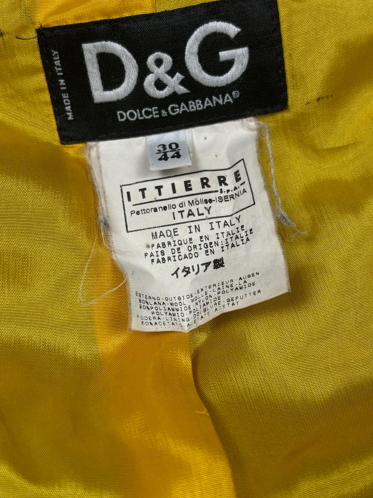 2000s Dolce & Gabbana Wool Utility Coat