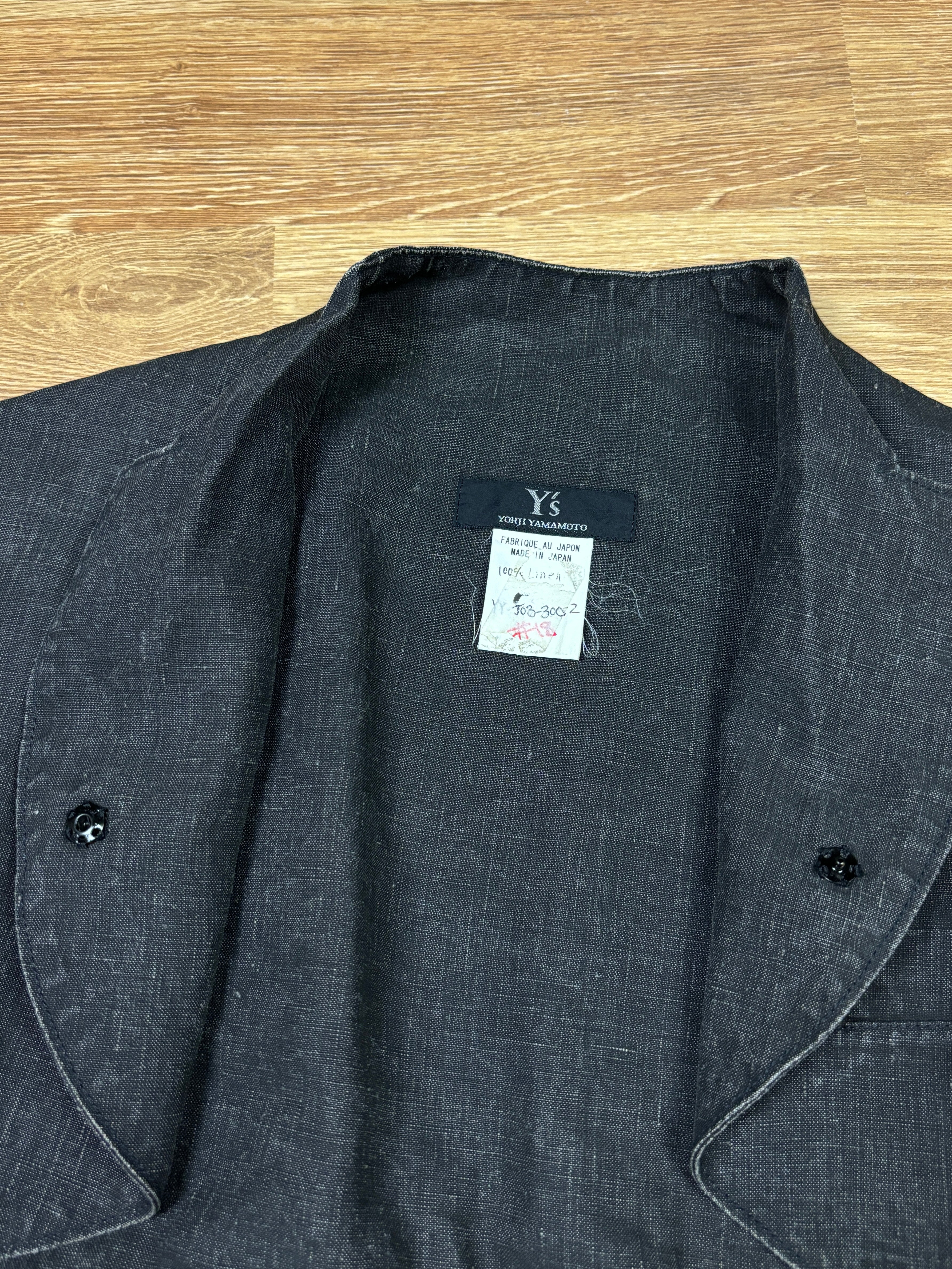 Y’s by Yohji Yamamoto Cropped Linen Jacket