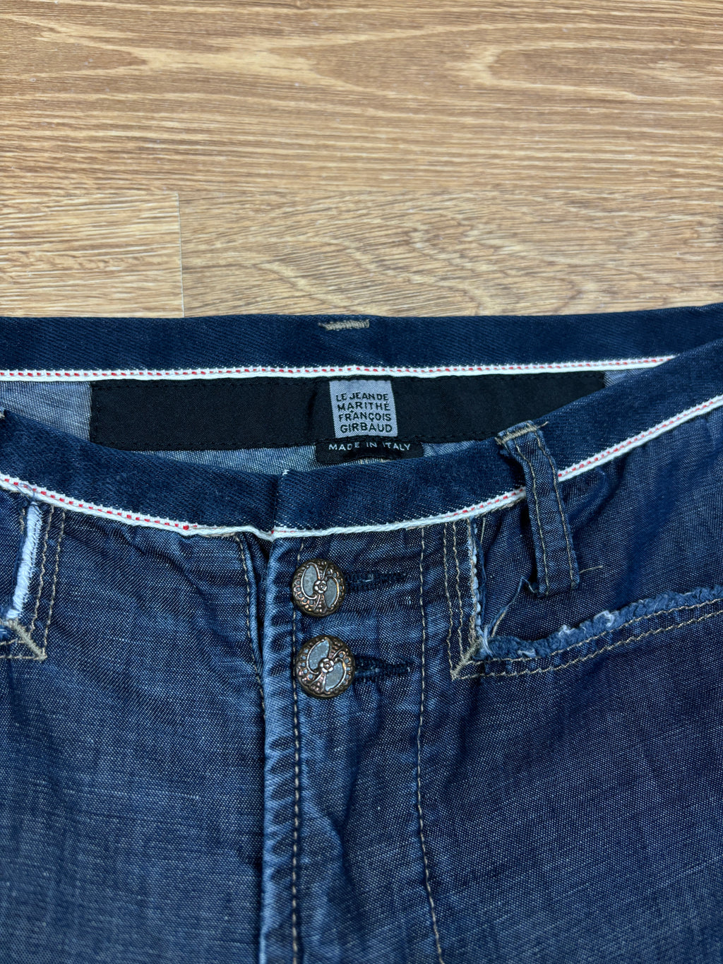2000s Marithé François Girbaud Wide Leg Denim Trousers