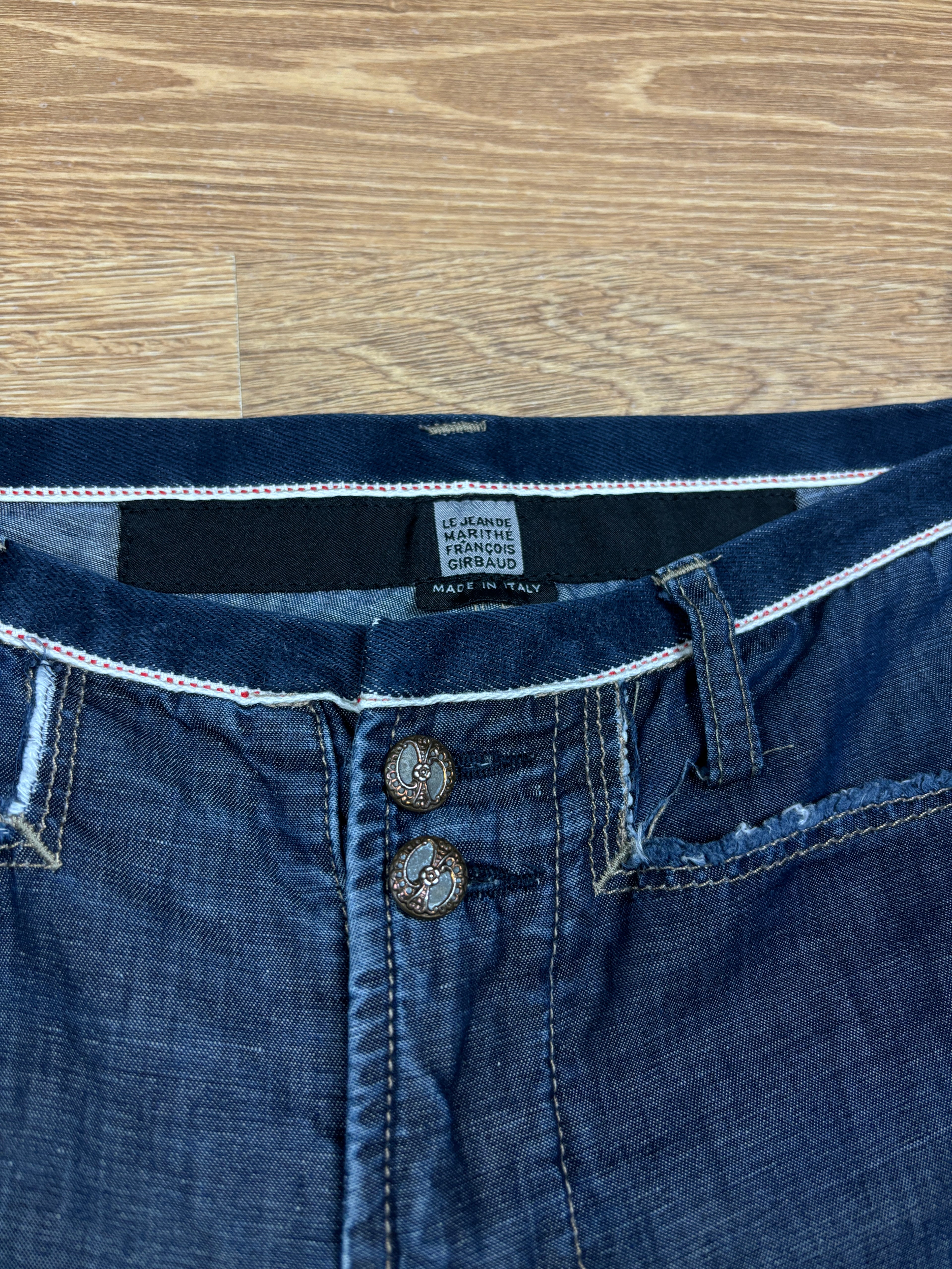 2000s Marithé François Girbaud Wide Leg Denim Trousers