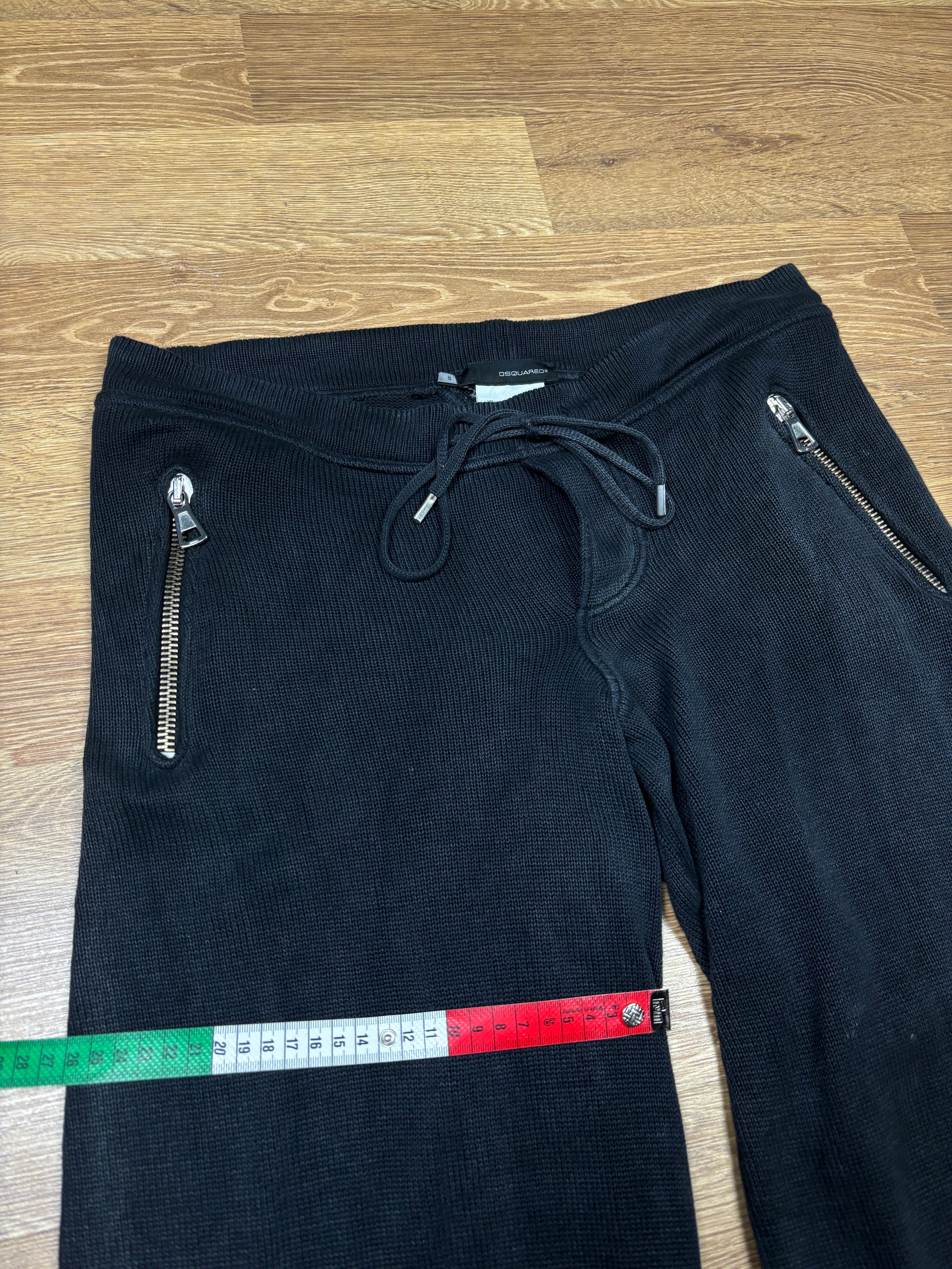 2000s Dsquared2 Wide Leg Knit Sweatpants