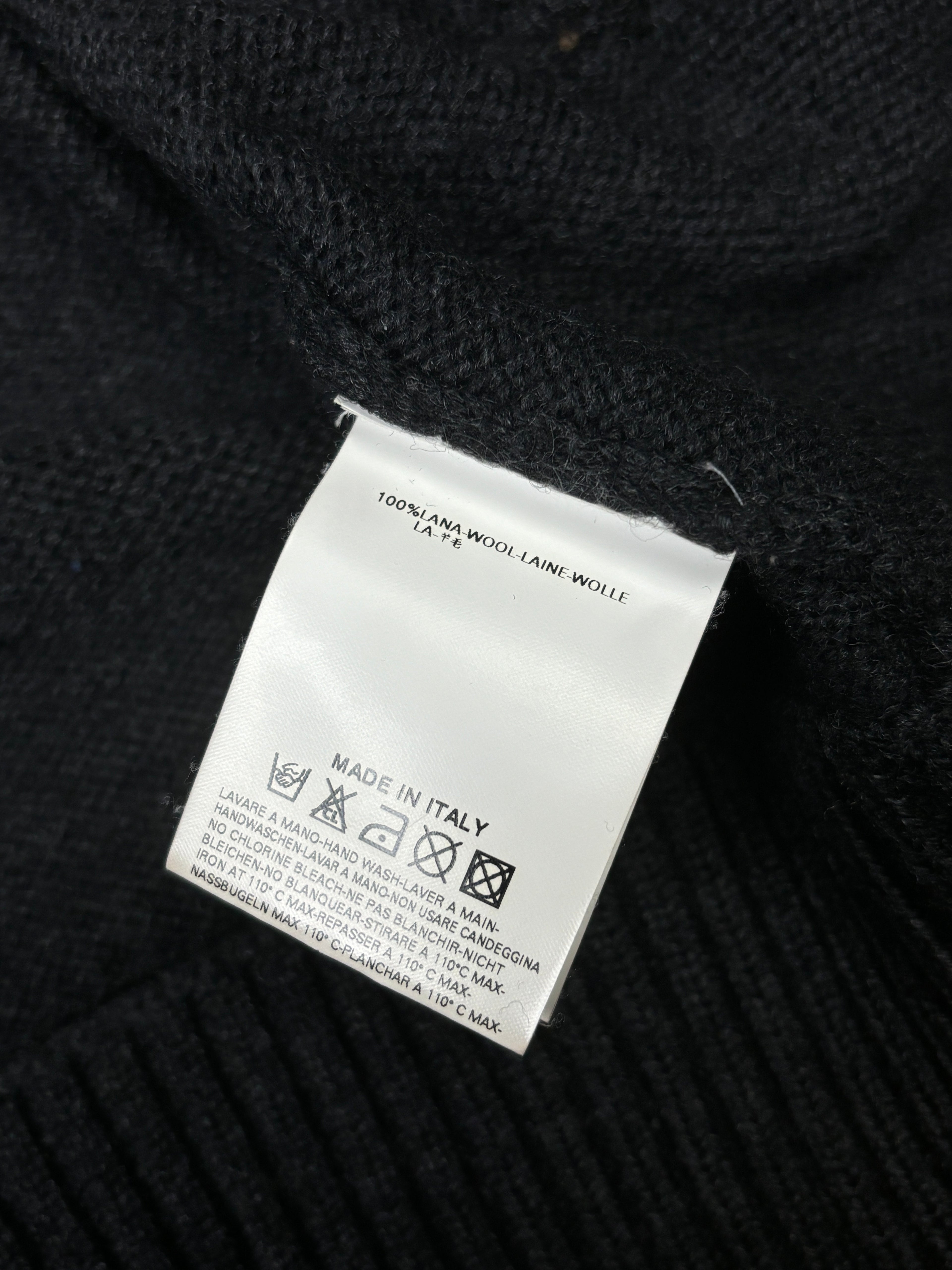Dsquared2 AW2004 Wool Knit Paneled Zip Up