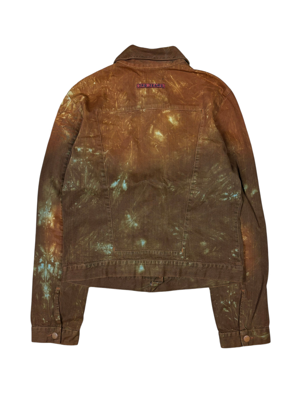 2000s Jean Paul Gaultier Flame Dyed Denim Jacket