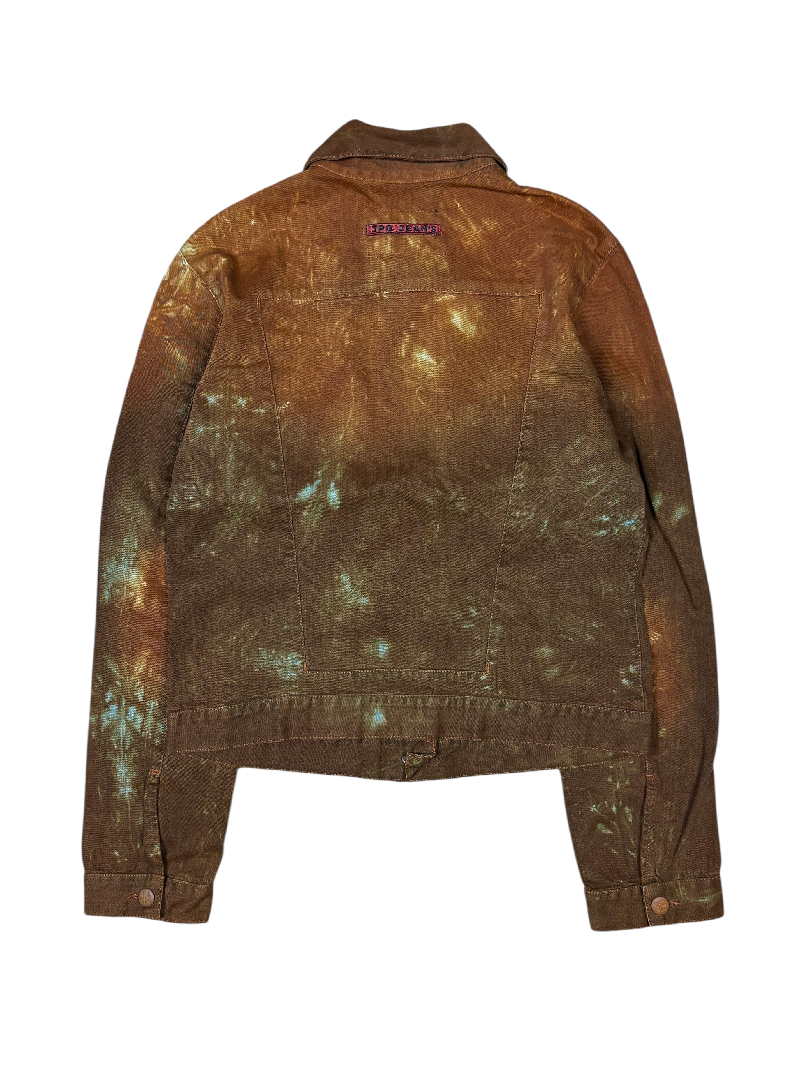 2000s Jean Paul Gaultier Flame Dyed Denim Jacket