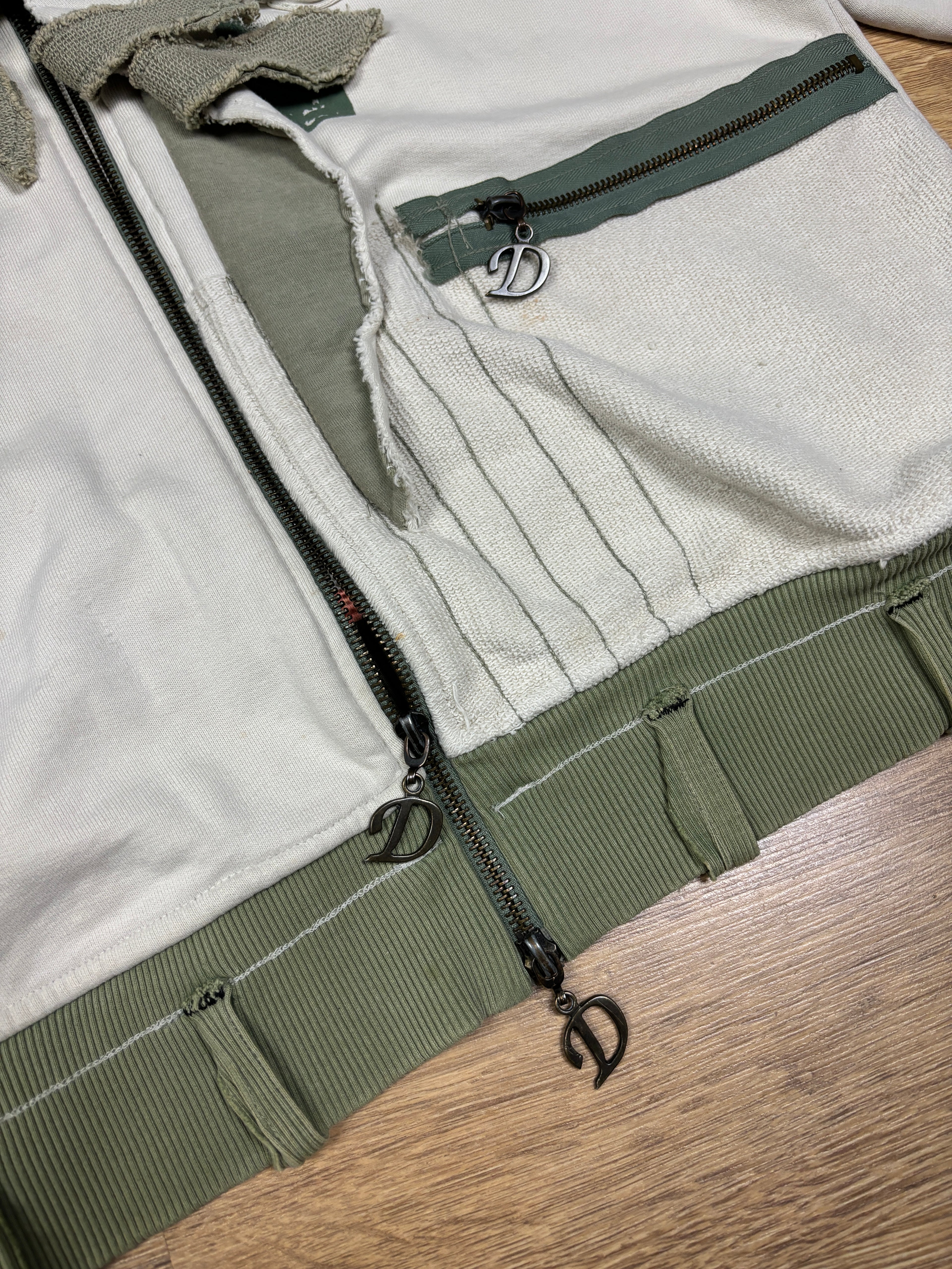 2000s Diesel Distressed Utility Zip-Up