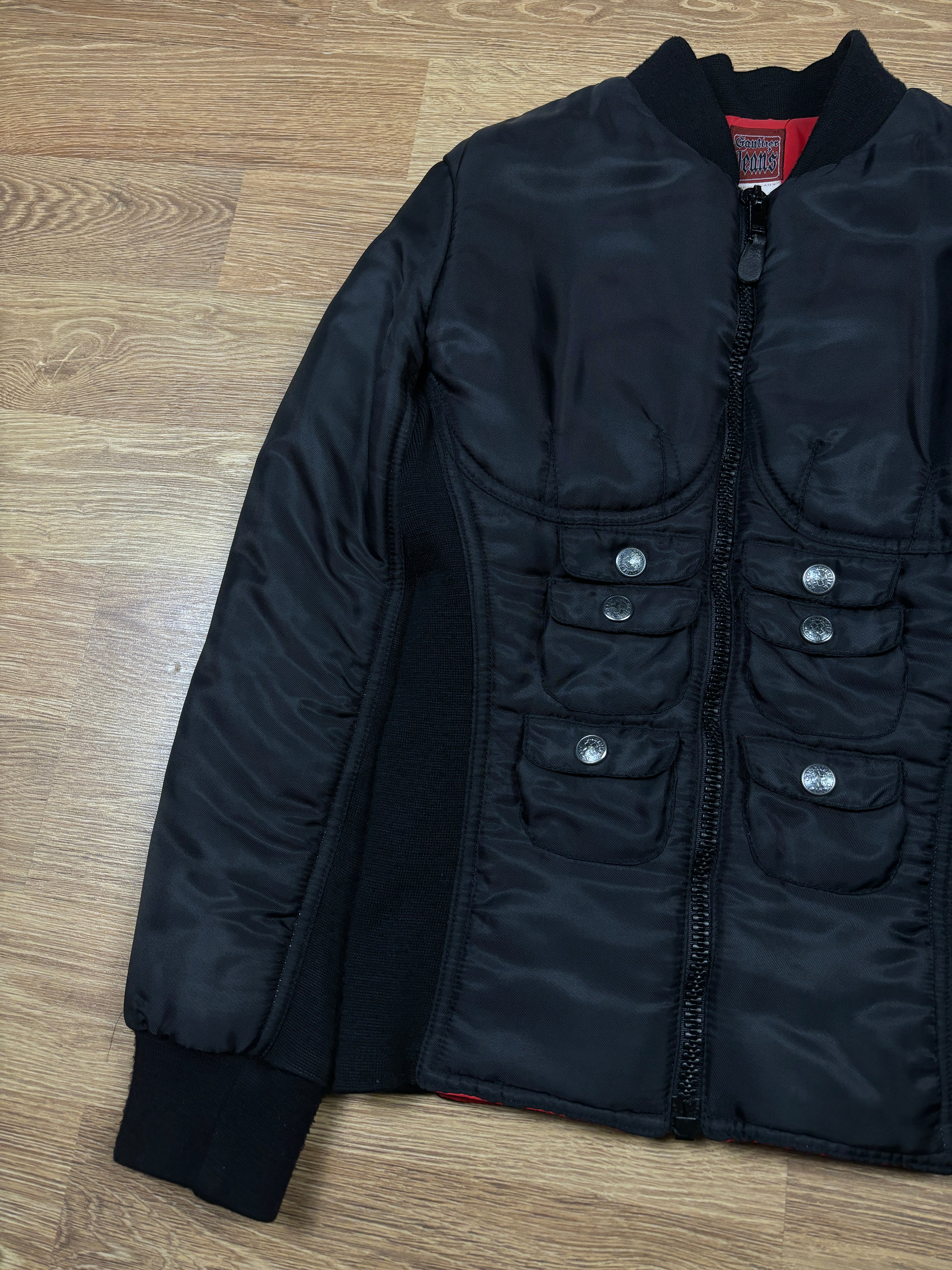 2000s Jean Paul Gaultier 6-pack Muscle Bomber Jacket