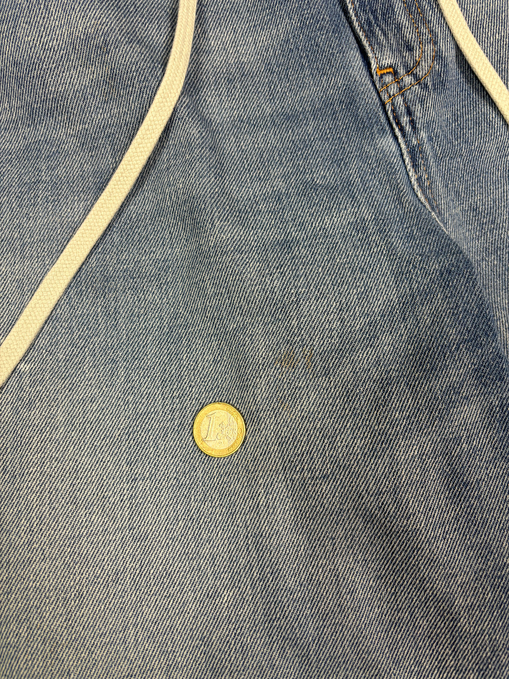 MM6 Maison Margiela Wide Leg Drawstring Denim Jeans