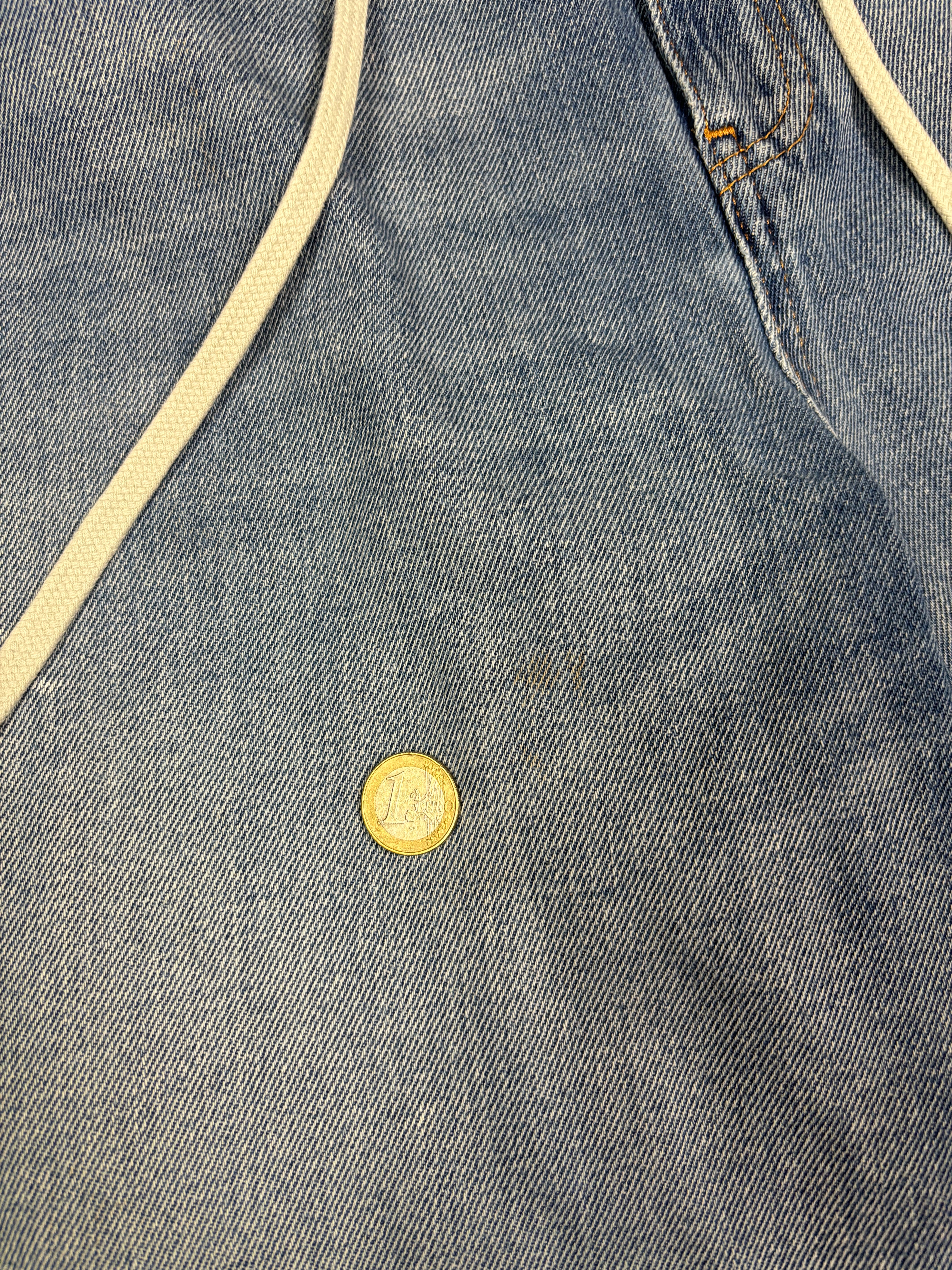 MM6 Maison Margiela Wide Leg Drawstring Denim Jeans