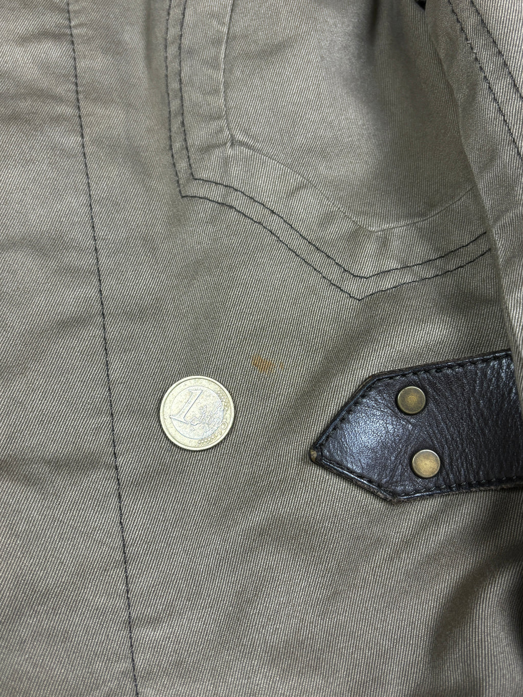 2000s Dsquared2 Trench Coat with Leather Belt Details