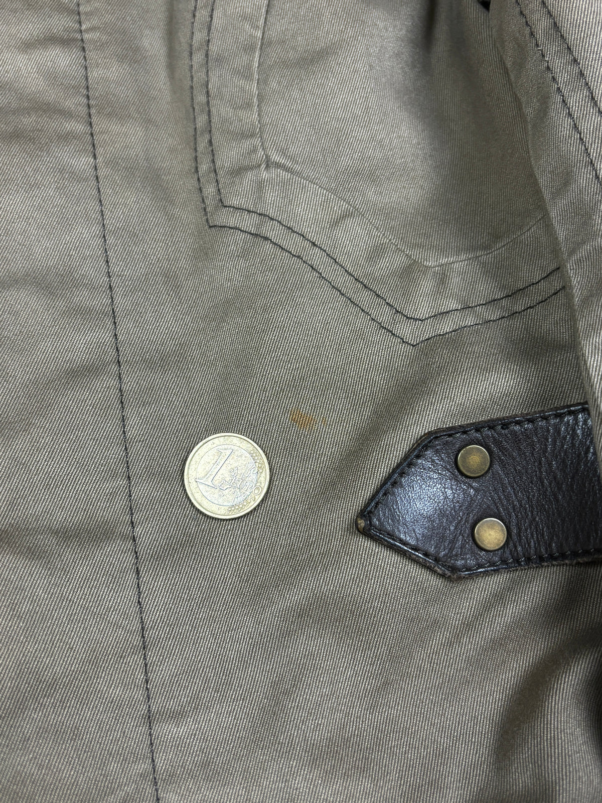 2000s Dsquared2 Trench Coat with Leather Belt Details